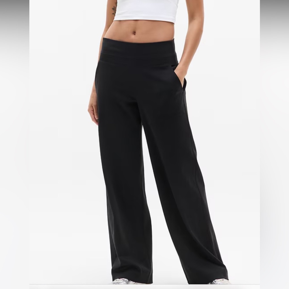 Athleta Black Wide Leg Pants